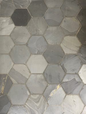 5 x 6 Hex Mosaic | Carbon Slate