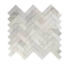 1 x 3 Herringbone Mosaic | Calacatta Gold
