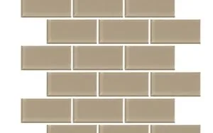 Beige  2x4 Mosaic | Faubourg Glass Series