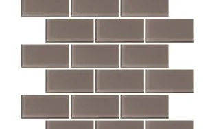 Gris 2x4 Mosaic | Faubourg Glass Series