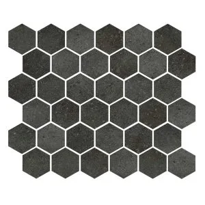 Iron 2" Hex Mosaic | Pillier Series