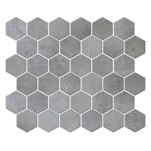 Pewter 2" Hex Mosaic | Pillier Series