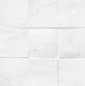Larache White 4x4 | Zellige Series