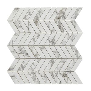 Blanc Chevron Mosaic | Luxe Series