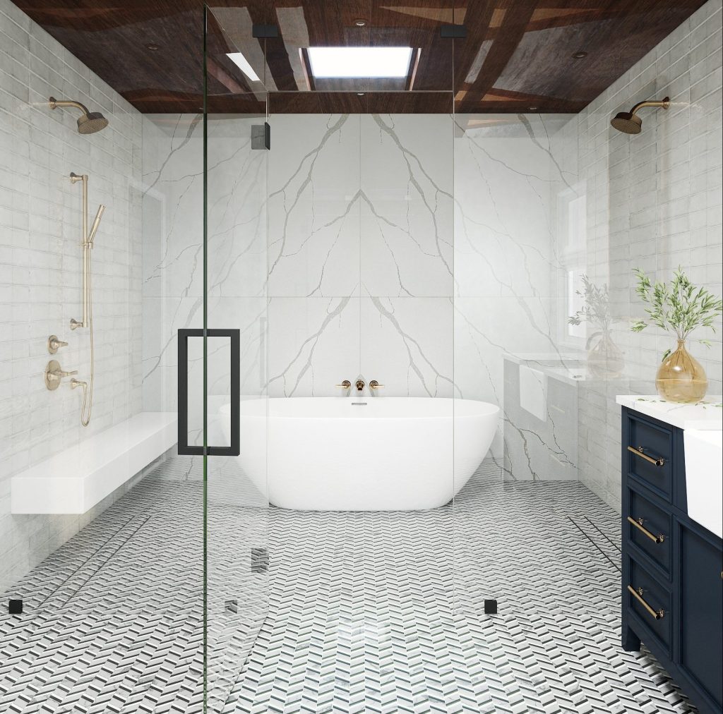 Room Scene for Crescent Quartz Calacatta Da Vinci