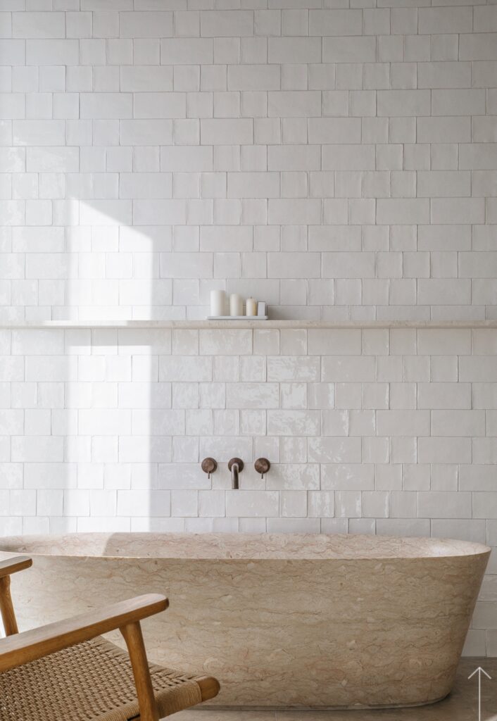 ISG tile background in bathroom