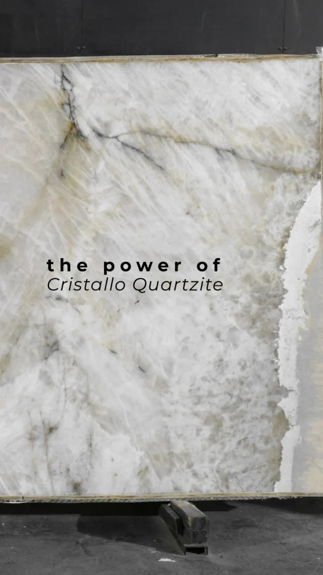 Lighting changes everything. ✨Cristallo Quartzite is one of the few natural stones that can be backlit, allowing its crystalline beauty to shine through in a completely different way.Today, we’re celebrating with a little red, white, and blue. Happy Fourth of July from the Triton Stone family! 💙[Triton Stone, Stone Supplier, Natural Stone, Cristallo Quartzite, Backlit Countertops, Fourth of July]