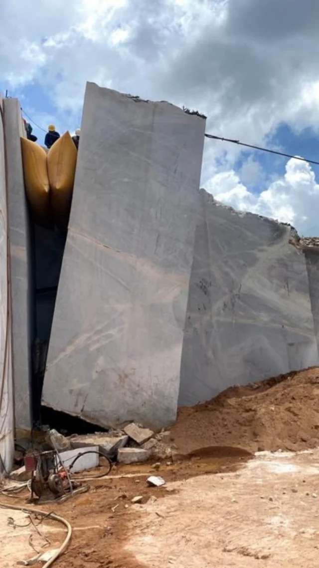 This must be heaven ✨Straight from the quarries, where our stone starts its story long before it ever reaches your home. ⛰️[Triton Stone, Natural Stone, Stone Supplier, Kitchen Countertops Design, Bathroom Countertop Design, Home Renovation]