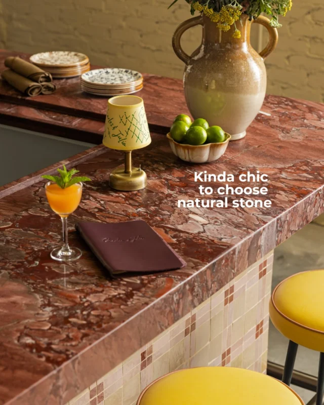 Turns out these have always been ✨ kinda chic ✨[Triton Stone, Kohler Sinks, Natural Stone, Tile Design, Kitchen Countertops, Backlit Surfaces]