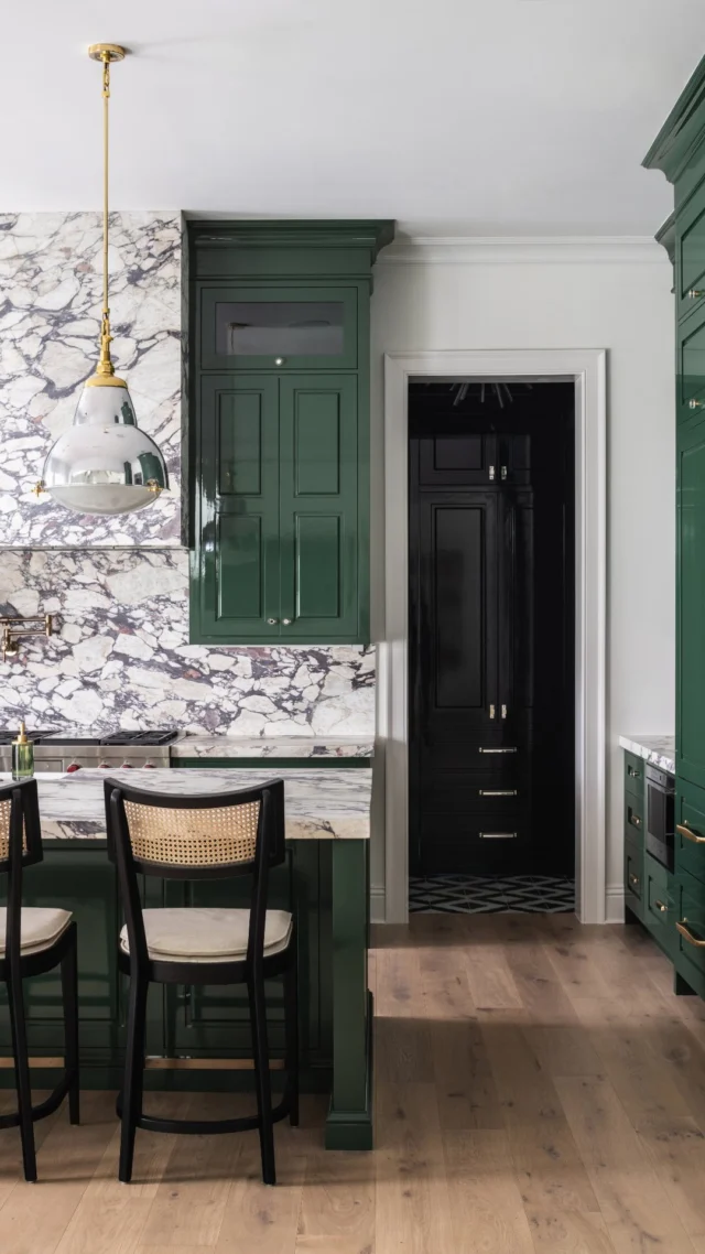 The all-white kitchen era might be over. 😬For nearly a decade, white was the go-to. But today, homeowners are choosing depth, color, and movement, a more personal approach to one of the most lived-in rooms in the home.Kitchens have always been where we gather and entertain; design is just catching up. With bars, hidden pantries, and open layouts made for hosting, it feels warmer and more inviting in the spaces where memories are made. ✨Every stone has a story, and the best ones are told around a kitchen built for gathering. 🤍Ready to bring some color into your kitchen? Click the link in our bio to book an appointment at a showroom near you.[Triton Stone, Kitchen Design Trends, Home Design Trends, Natural Stone, Bold Kitchen Design, Kitchen Countertop Designs]