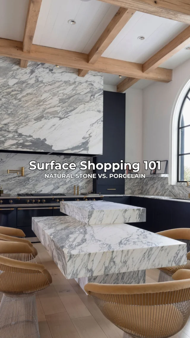 Doom-scrolling Pinterest for renovation inspo, but still don’t know which surface is right for your space? 👀With so many different materials, colors, and options out there, figuring out where to even start can feel overwhelming. But don’t worry, we’ve got you! 🤝One of the questions we get asked all the time is: What’s the difference between natural stone and porcelain?While they can create a similar look, where they come from is a completely different story.Natural stone is quarried directly from the earth, meaning no two slabs will ever look exactly the same. 🌎Porcelain is manufactured using materials like clay and minerals that are fired at extremely high temperatures, creating a durable, low-maintenance surface with more consistency in its design. 🙌At the end of the day, the right surface comes down to the look you love, the maintenance you prefer, and how you plan to use your space.So, which one is right for you: natural stone or porcelain? Comment below! ✨[Triton Stone, Natural Stone, Porcelain Surfaces, Low Maintenance Surfaces, Kitchen Renovation Inspo, Bathroom Renovation Inspo, Interior Design]